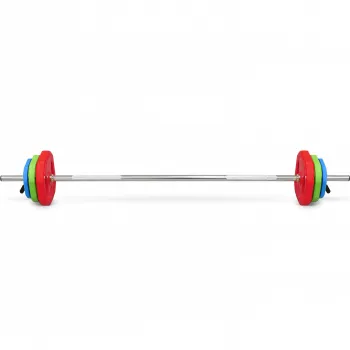 Штанга для аэробики BRONZE GYM БОДИПАМП (гриф, весовые диски 2x1,25кг, 2x2, 5кг, 2x5кг, пара замков)