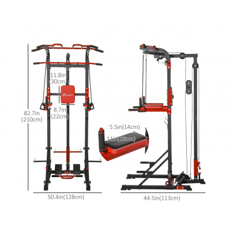 Турник-брусья, тяга сверху  DFC HOMEGYM HOMCOM