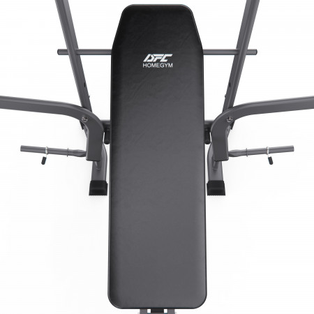 Скамья со стойками под штангу с опциями DFC D350