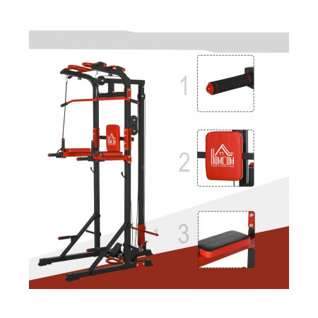 Турник-брусья, тяга сверху  DFC HOMEGYM HOMCOM