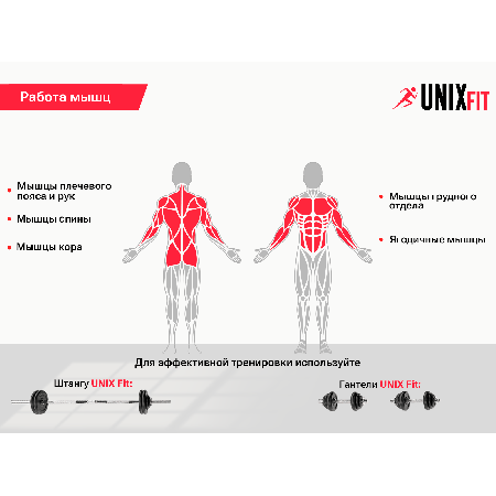 Скамья силовая универсальная UNIX Fit BENCH 130P