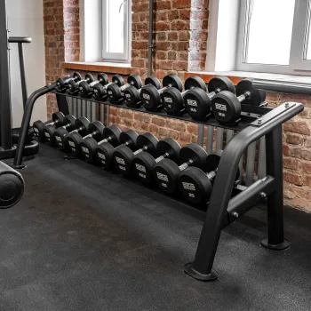 Стойка для гантелей профессиональная BRONZE GYM BR-1025, (10 пар)